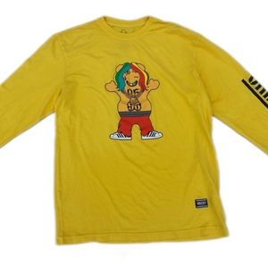 Grizzly Grip-tape Tekashi 6ix9ine detailed size large yellow long sleeve shirt